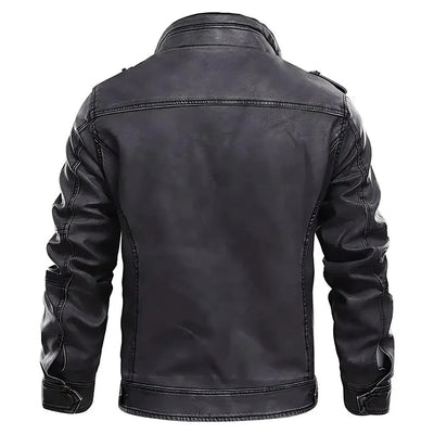 Veste en cuir premium élégante