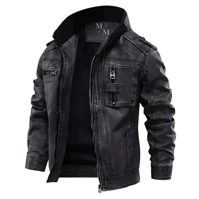 Veste en cuir premium élégante