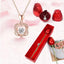 Collar de Corazón de Oro Rosa Elegante