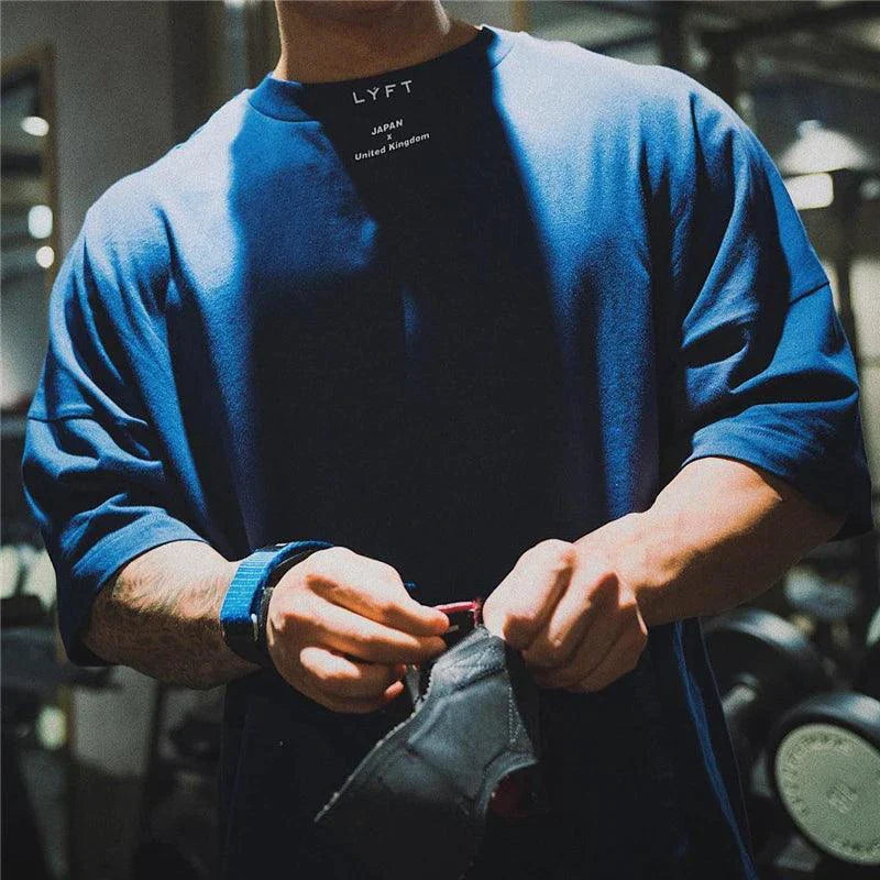 Camisa de Gimnasio de Algodón Premium JAPAN&UK para Ropa Activa