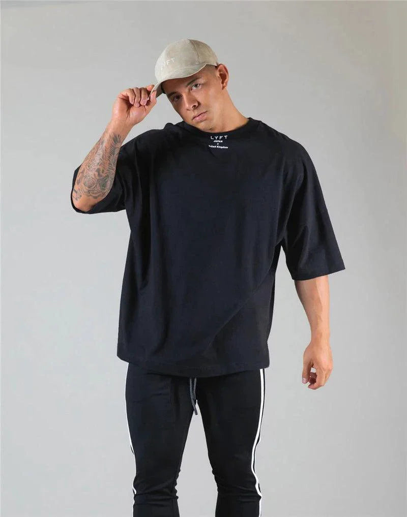 Camisa de Gimnasio de Algodón Premium JAPAN&UK para Ropa Activa