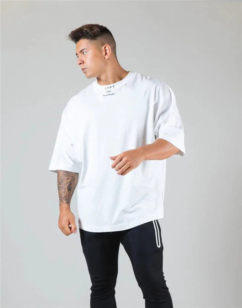 Camisa de Gimnasio de Algodón Premium JAPAN&UK para Ropa Activa