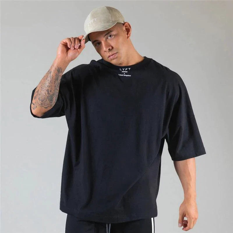Camisa de Gimnasio de Algodón Premium JAPAN&UK para Ropa Activa