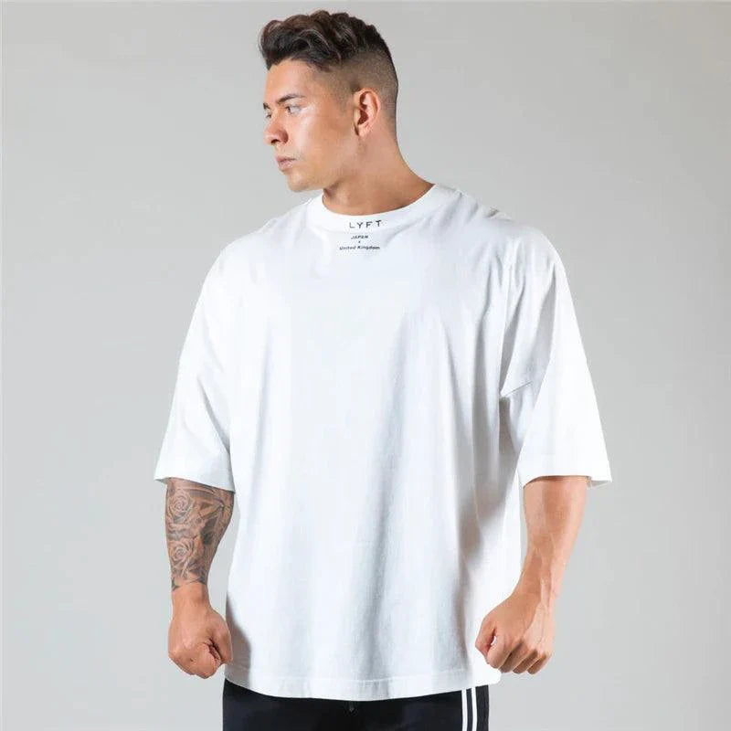 Camisa de Gimnasio de Algodón Premium JAPAN&UK para Ropa Activa