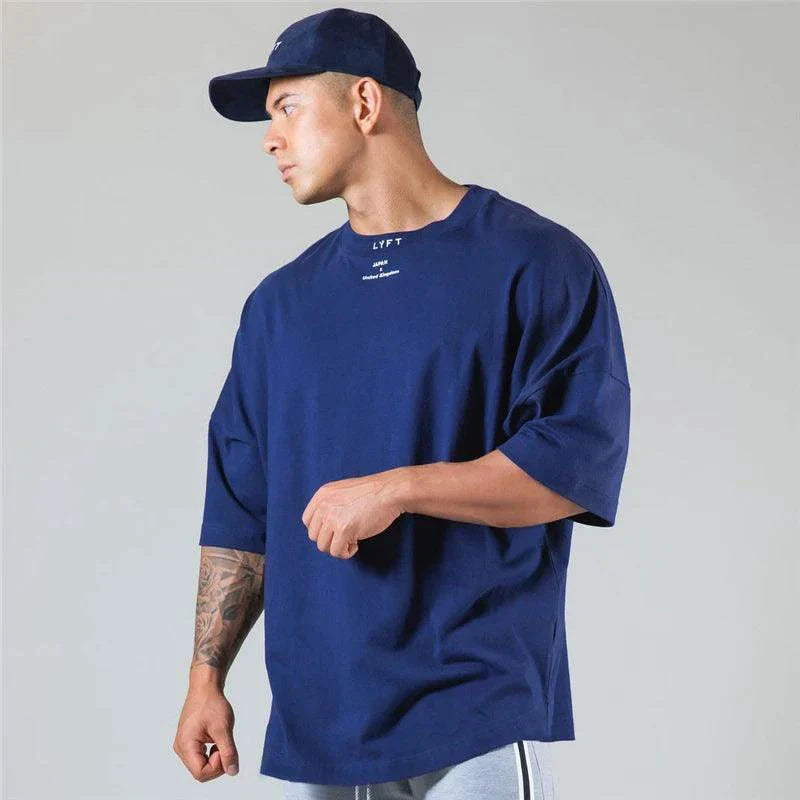 Camisa de Gimnasio de Algodón Premium JAPAN&UK para Ropa Activa