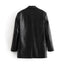 Blazer en simili cuir Farah - Polyvalence chic