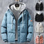 Veste d'hiver à capuche pour homme - Coupe-vent et élégante
