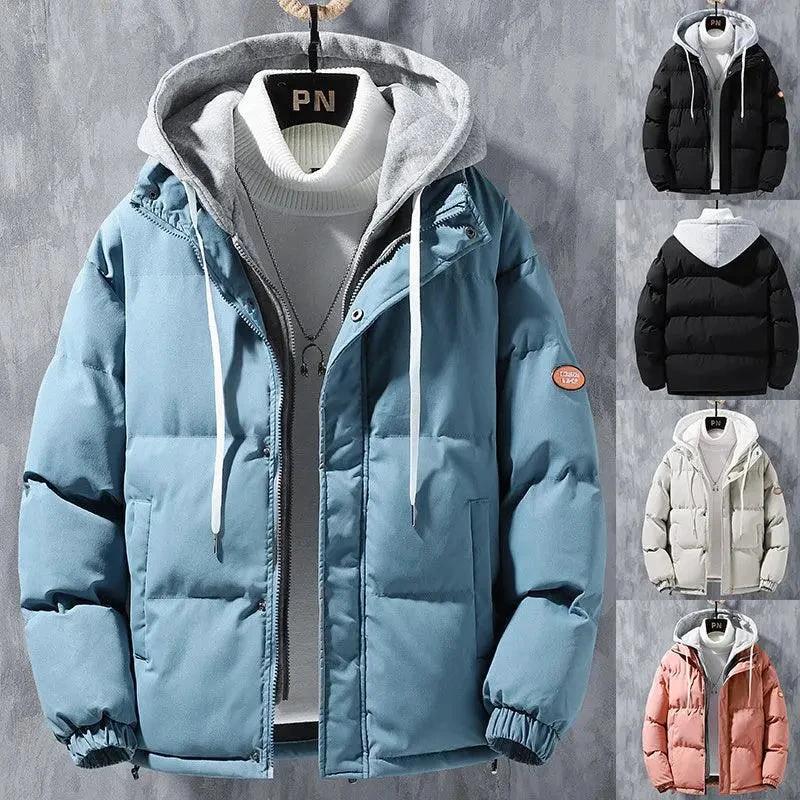 Veste d'hiver à capuche pour homme - Coupe-vent et élégante