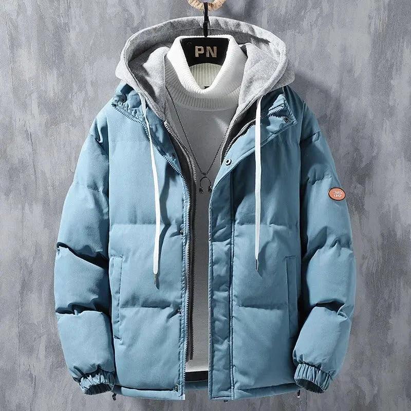 Veste d'hiver à capuche pour homme - Coupe-vent et élégante