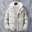 Veste d'hiver à capuche pour homme - Coupe-vent et élégante