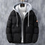 Veste d'hiver à capuche pour homme - Coupe-vent et élégante