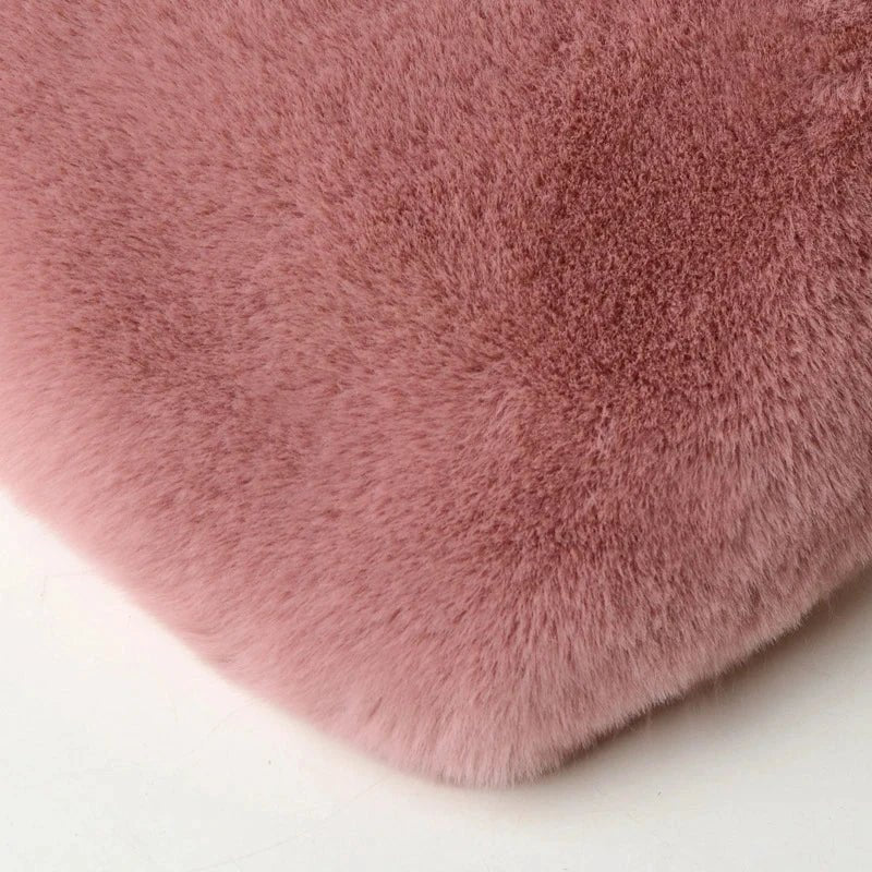 Bolso de mano cruzado de piel sintética en forma de corazón chic