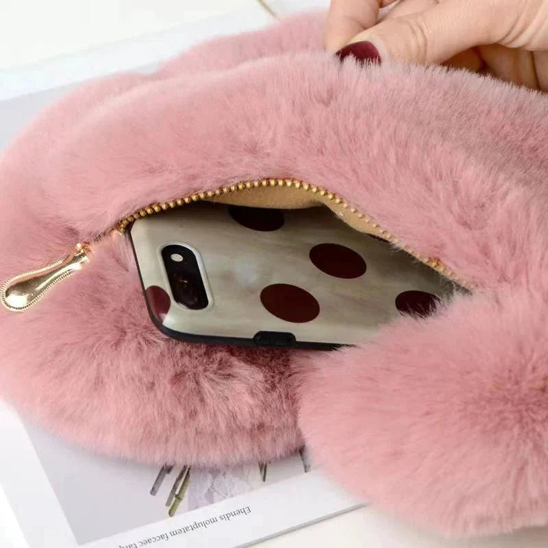 Bolso de mano cruzado de piel sintética en forma de corazón chic