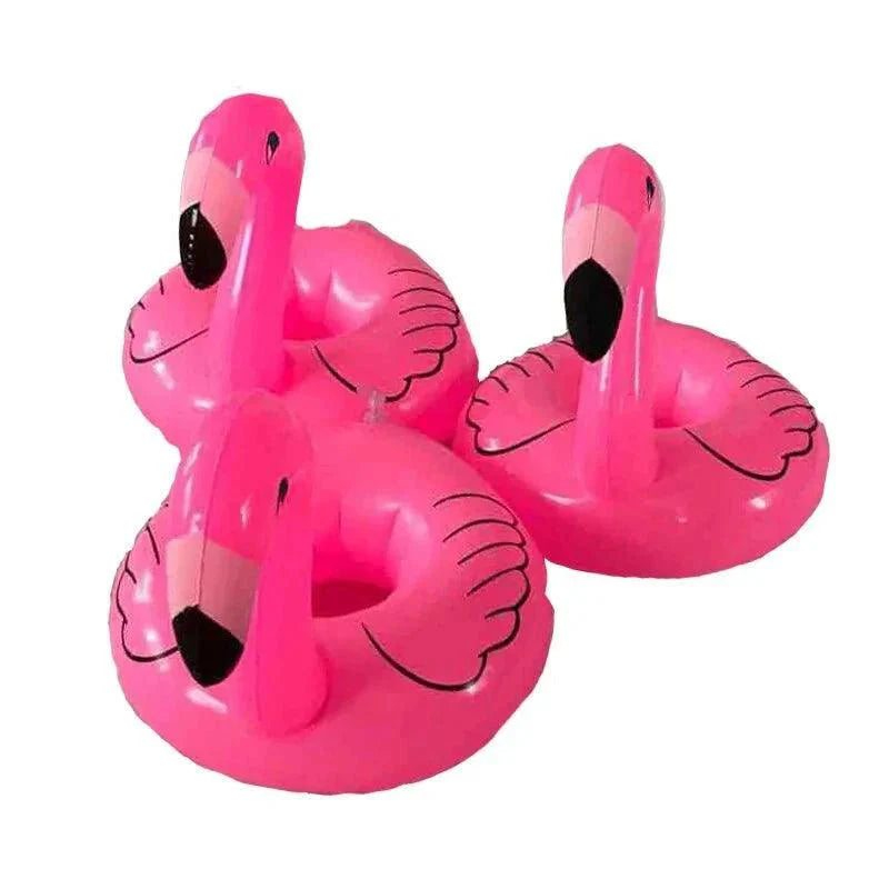 Soportes para vasos de fiesta en la piscina con flamencos - Divertidos y funcionales