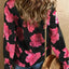 Chemise à manches longues Floral Elegance