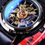 Forsining Scarlet Leather Timepiece