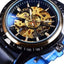 Forsining Scarlet Leather Timepiece