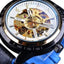Forsining Scarlet Leather Timepiece