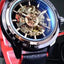 Forsining Scarlet Leather Timepiece