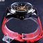 Forsining Scarlet Leather Timepiece