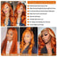 Ginger Orange Body Wave Lace Front Wig - Premium Human Hair