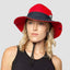 Sombrero de sol UV para niñas con coleta