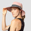 Sombrero de sol UV para niñas con coleta