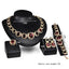 Gold Jewelry Set - 4-Piece Blue Gem Collection