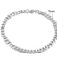 Pulsera Cubana de Acero Inoxidable Baño de Oro (3-11mm)