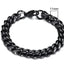 Pulsera Cubana de Acero Inoxidable Baño de Oro (3-11mm)