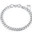 Pulsera Cubana de Acero Inoxidable Baño de Oro (3-11mm)