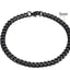 Pulsera Cubana de Acero Inoxidable Baño de Oro (3-11mm)