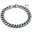Pulsera Cubana de Acero Inoxidable Baño de Oro (3-11mm)
