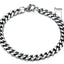 Pulsera Cubana de Acero Inoxidable Baño de Oro (3-11mm)