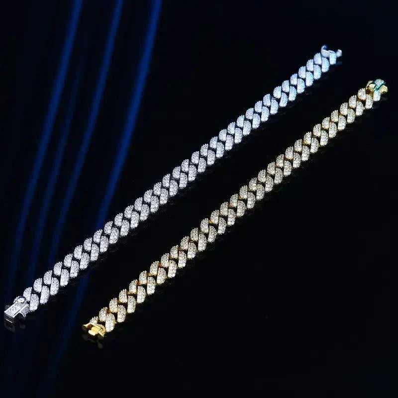 Bracelet en maillons cubains GoldFlex 18k