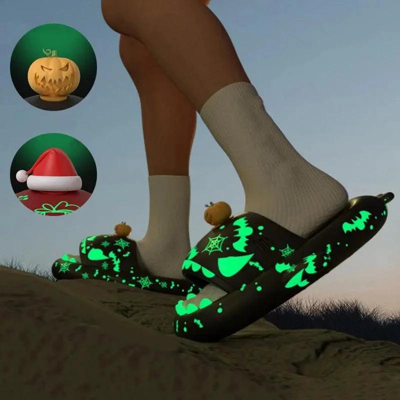 Chaussons Lumineux en Forme de Requin pour Couples - Confort Festif