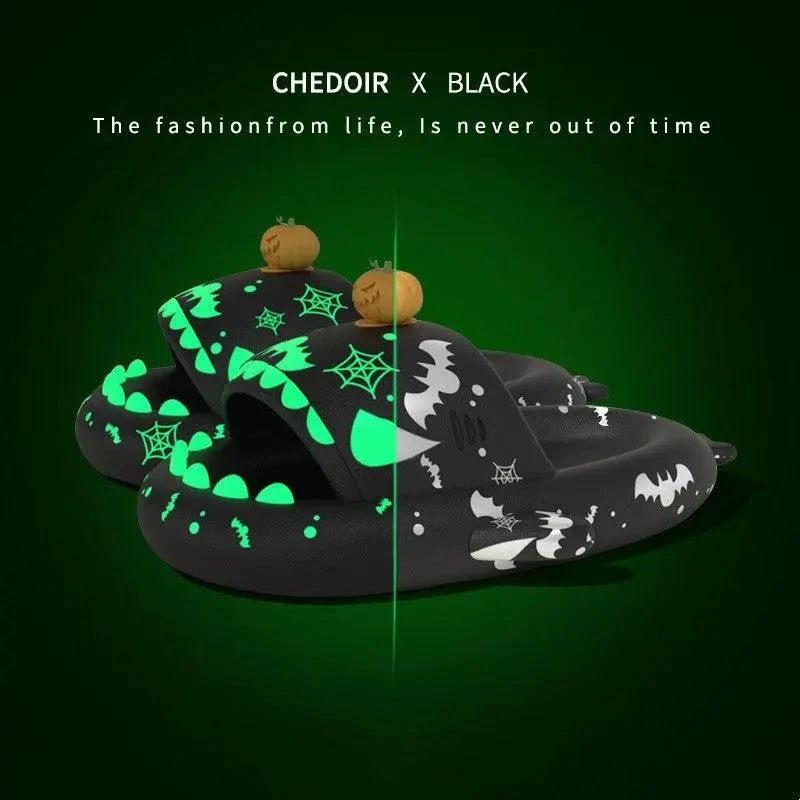 Chaussons Lumineux en Forme de Requin pour Couples - Confort Festif