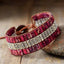 Pulsera de Piedra Natural de Tres Capas Hecha a Mano