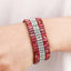 Pulsera de Piedra Natural de Tres Capas Hecha a Mano