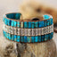 Pulsera de Piedra Natural de Tres Capas Hecha a Mano