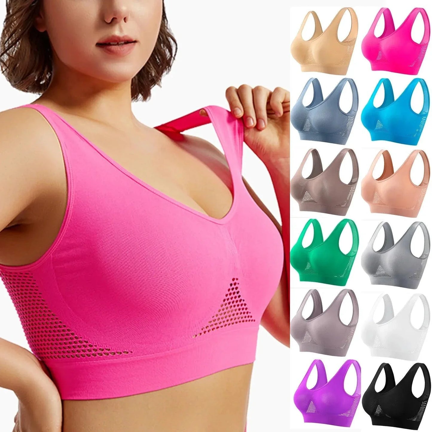 High-Strength Anti-Sag Sports Bra for Active Women