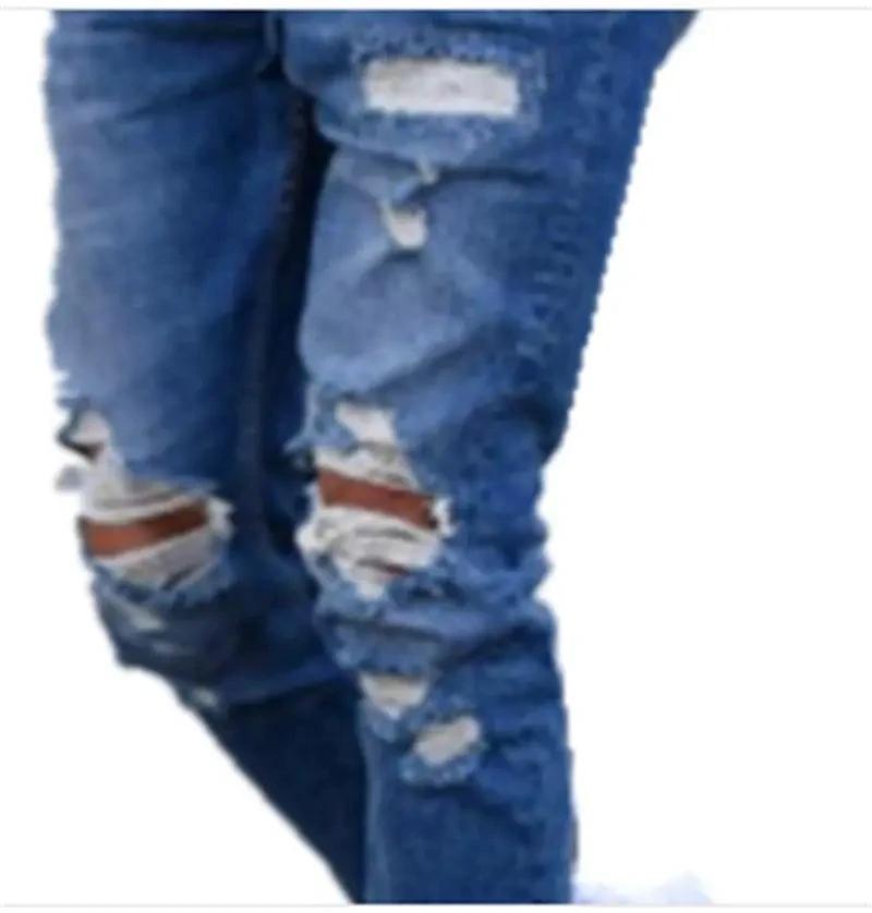 Jeans pour hommes Premium Hole pour un style sans effort