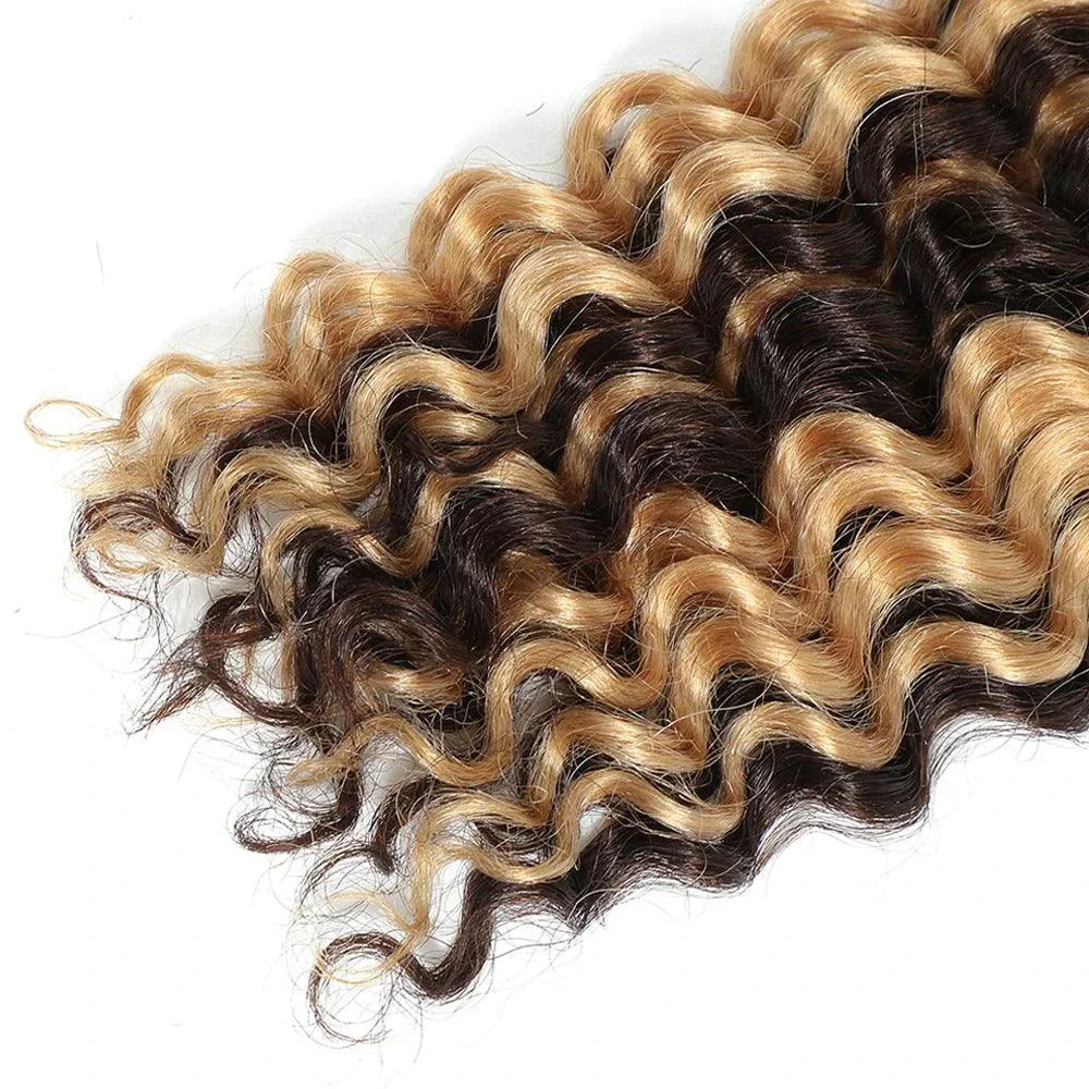 Ensemble de tresses en cheveux humains de 20" - Mèches profondes P4/27