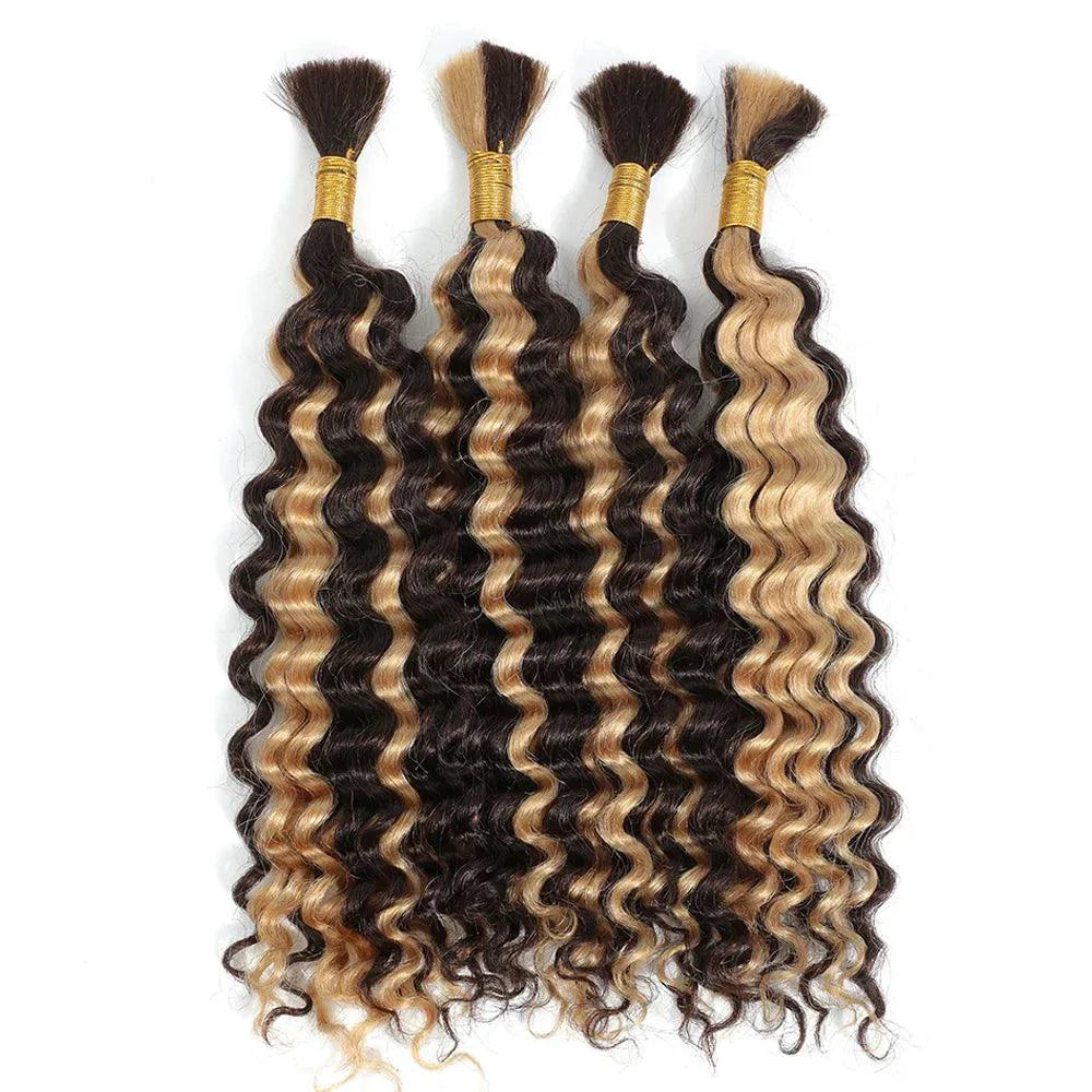 Ensemble de tresses en cheveux humains de 20" - Mèches profondes P4/27
