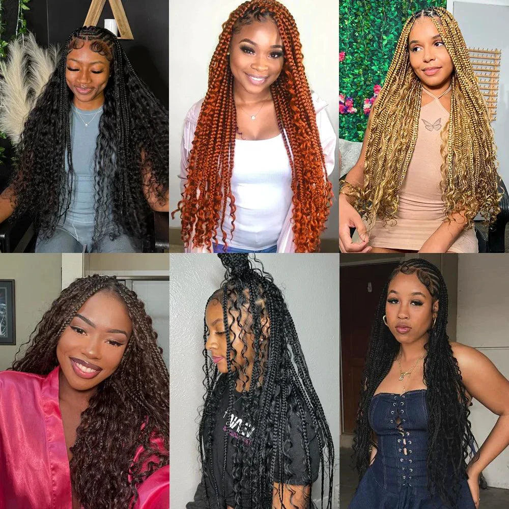 Ensemble de tresses en cheveux humains de 20" - Mèches profondes P4/27