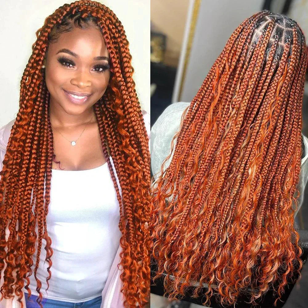 Ensemble de tresses en cheveux humains de 20" - Mèches profondes P4/27