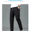 Ice Silk Men's Summer Pants - Black Gray Business Casual