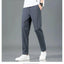 Ice Silk Men's Summer Pants - Black Gray Business Casual