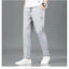 Ice Silk Men's Summer Pants - Black Gray Business Casual