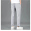 Ice Silk Men's Summer Pants - Black Gray Business Casual